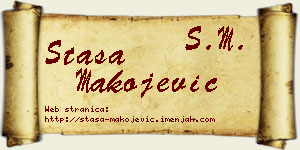 Staša Makojević vizit kartica